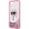 Karl Lagerfeld KLHCI8LNKHCP iPhone 7/8/SE 2020 / SE 2022 różowy/pink hardcase Glitter Karl Head